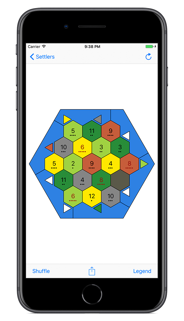 Hex Isle Map - Settlers of Catan Map